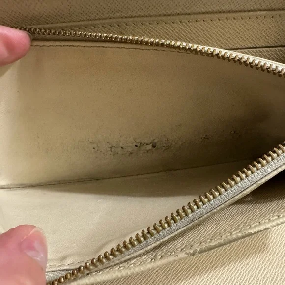 Louis Vuitton Damier Azure Travel Organizer Long Checkered Wallet Preloved - Picture 7 of 10